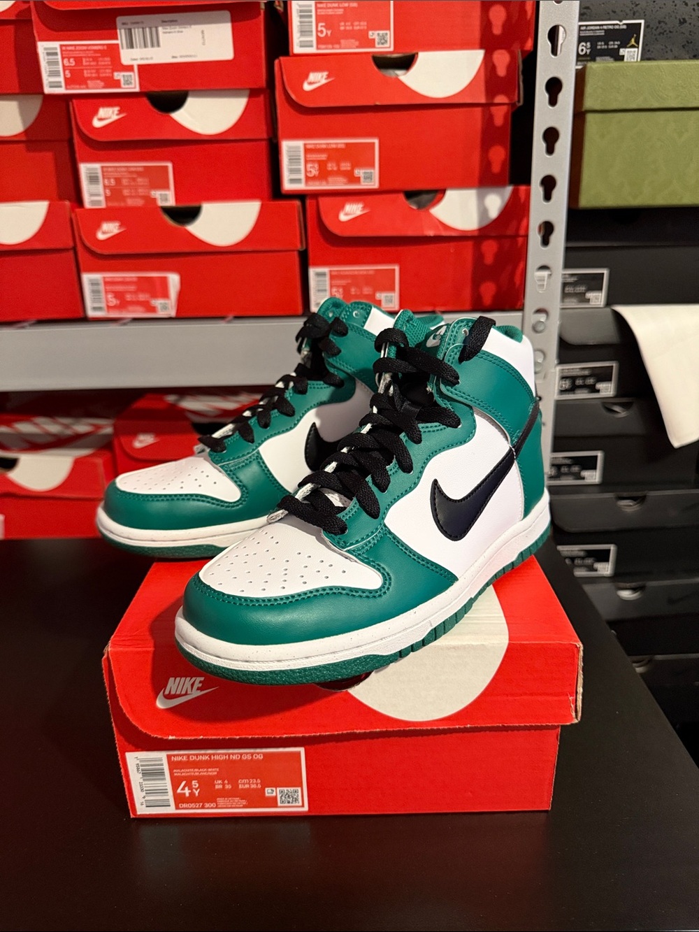 Nike Dunk High Celtics GS Size 4.5y